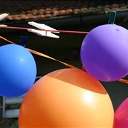 Picture Of Balloons On The Wire