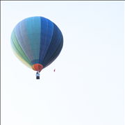 Picture Of Blue Hot Air Balloon