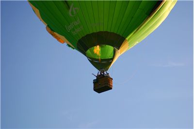 Picture Of Green Hot Air Balloon
