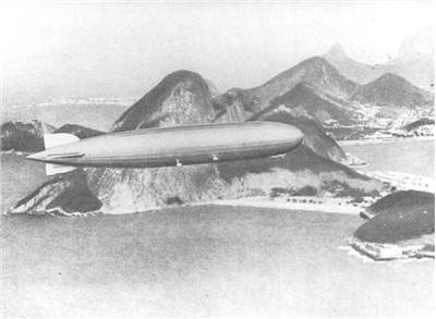 Picture Of LZ 127 Graf Zeppelin over Rio
