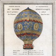 Picture Of The Montgolfier Brothers Historic Balloon With Engineering Data